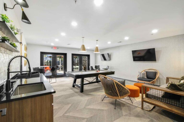 Resident clubhouse game room